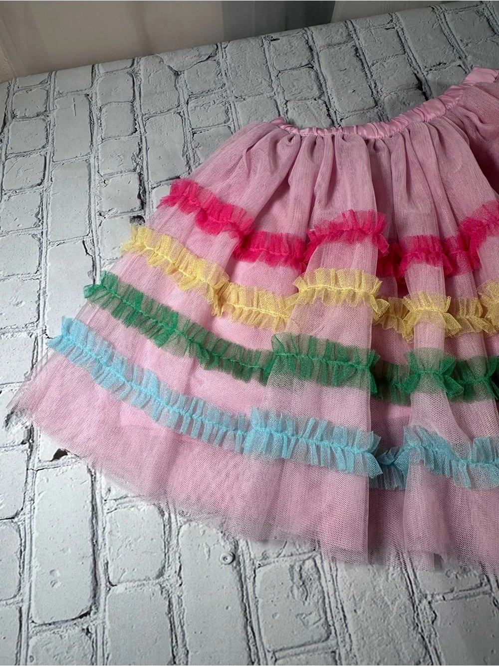 Gymboree Girls Ruffle Tutu Skirt Birthday Boutique Pink size 7